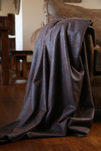 Load image into Gallery viewer, Chocolate Faux Leather Throw