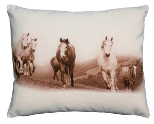 Wrangler Running Horses Pillow