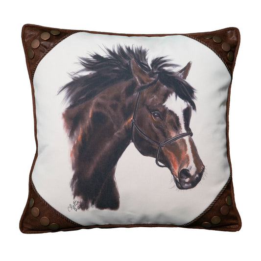 Wrangler® Painted Horse and Rivet Pillow