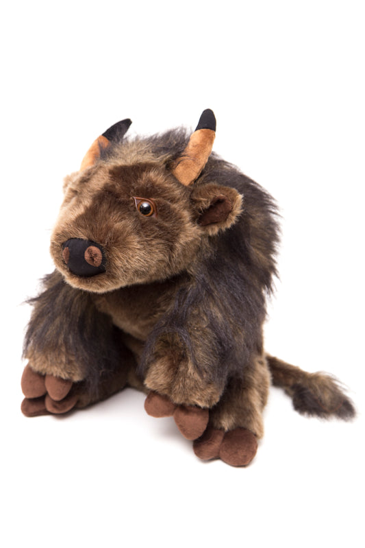 Small Sitting Buffalo Stuffed Animal