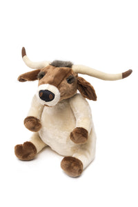 Small Sitting Longhorn Stuffed Animal