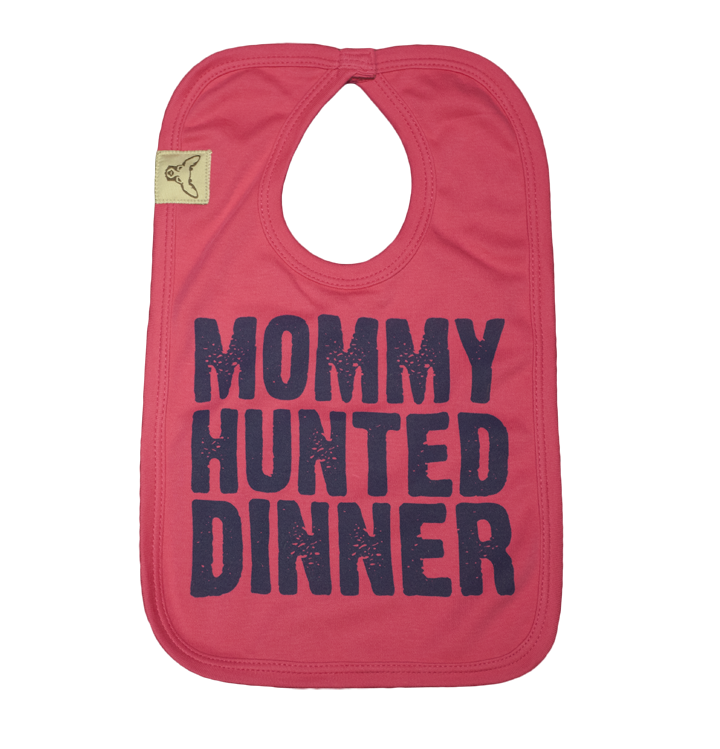 Pink Mommy Hunted Dinner Bib