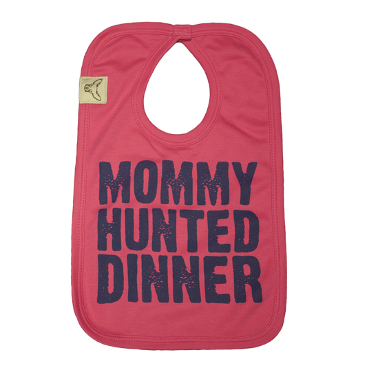 Pink Mommy Hunted Dinner Bib