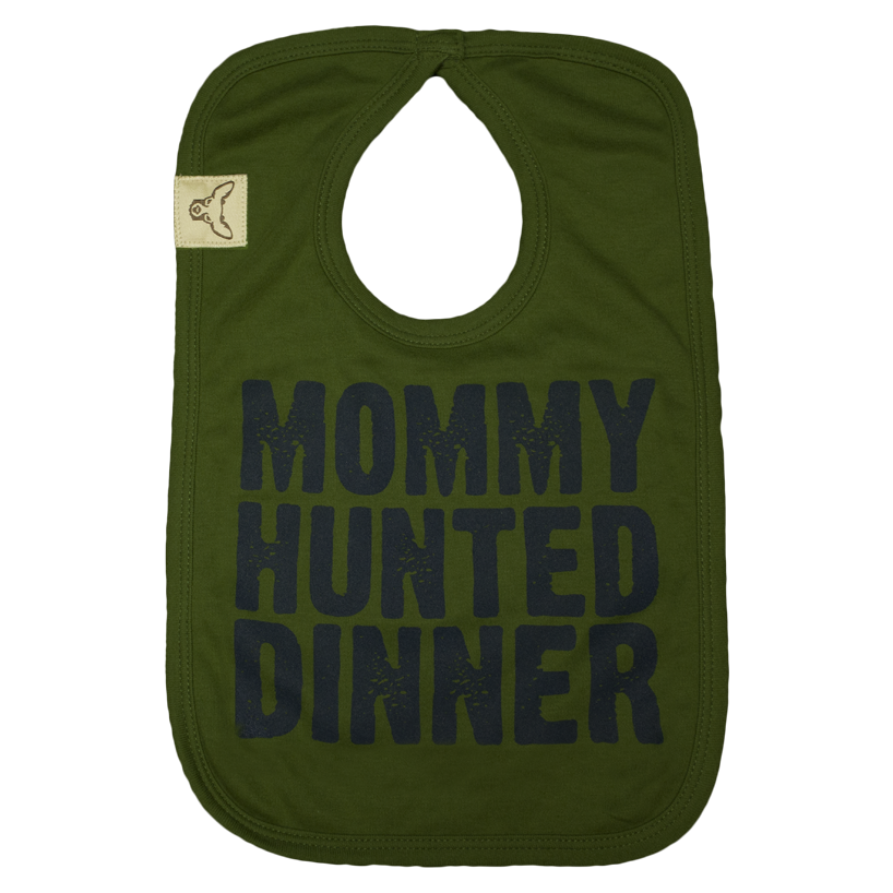 Olive Mommy Hunted Dinner bib
