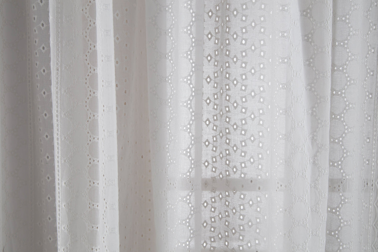 White Eyelet Lace Curtains