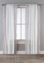 Load image into Gallery viewer, Lace Curtain Panels Set of 2 (Each 54x84), Floral Border