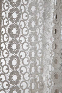 Lace Curtain Panels Set of 2 (Each 54x84), Floral Lace
