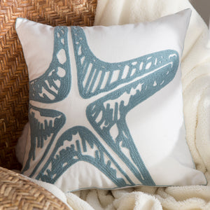 Blue Starfish Pillow