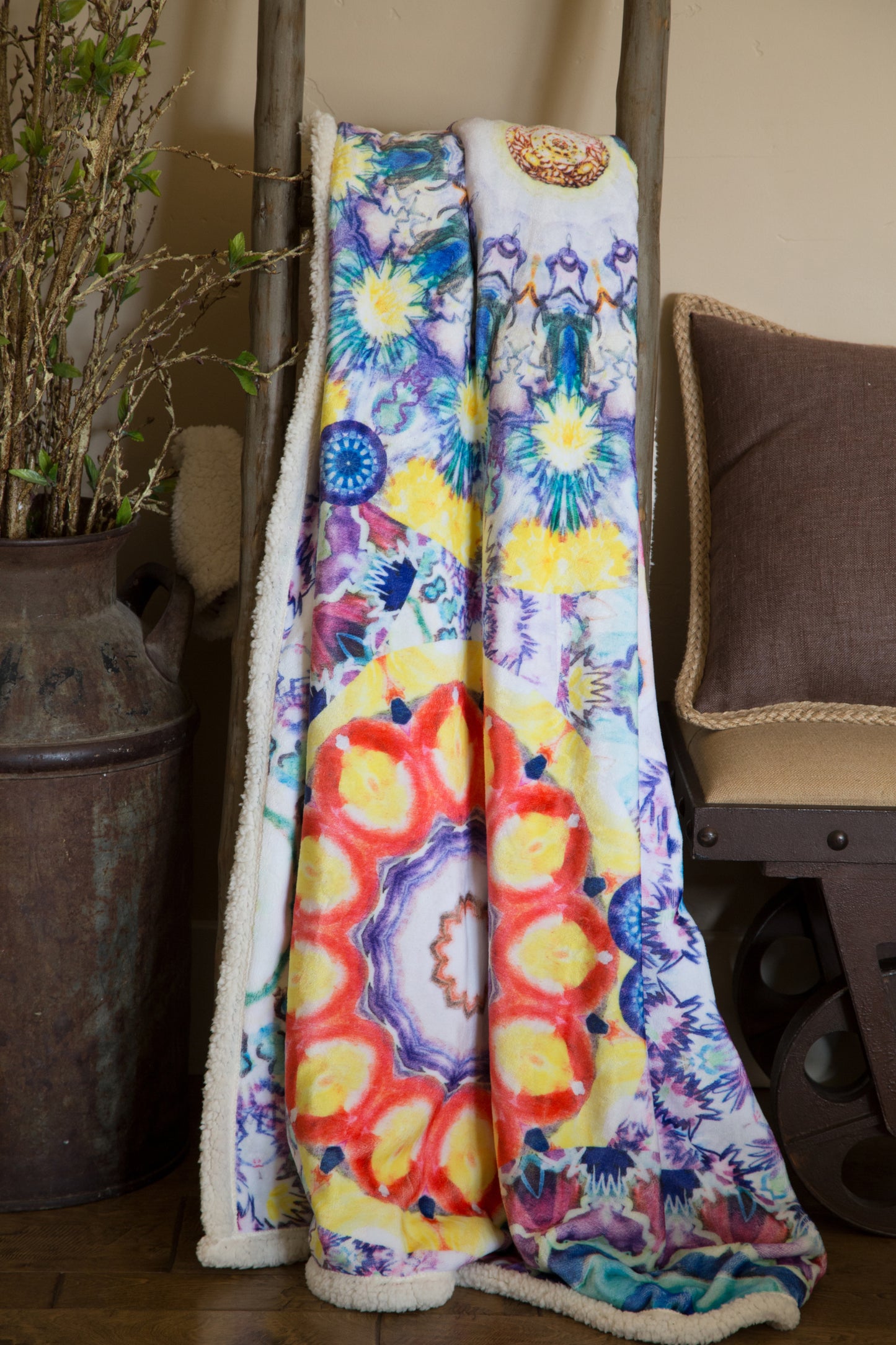 Stardust Plush Sherpa Throw