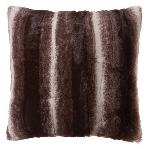 Chinchilla Striped Faux Fur Pillow