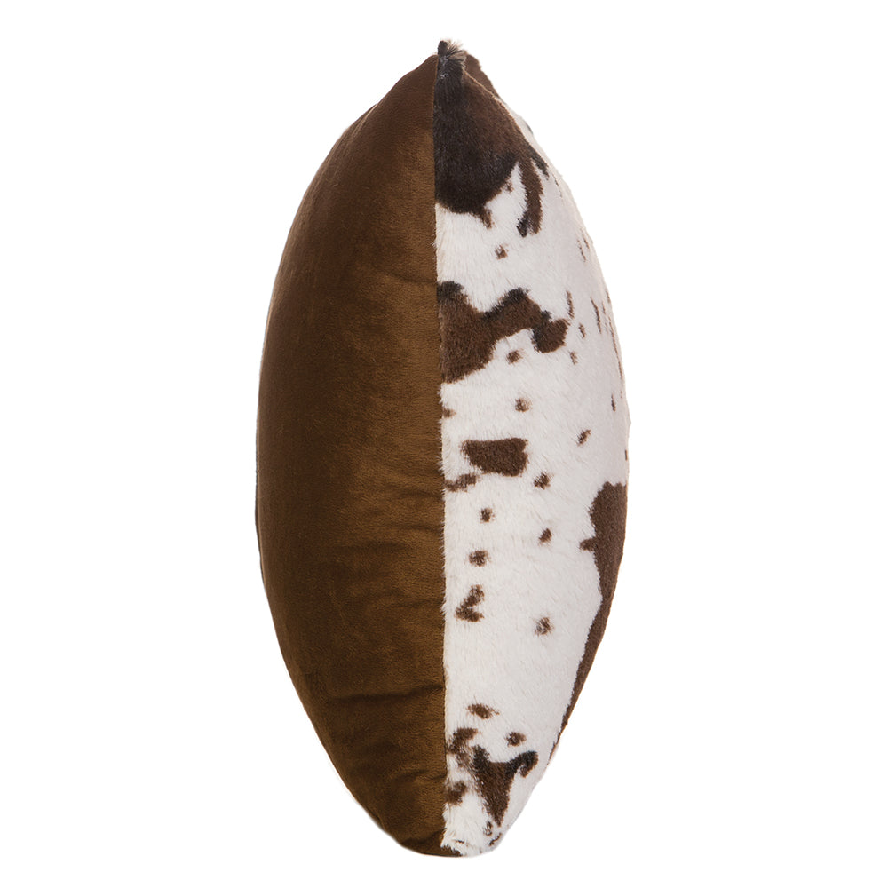 Cowhide Plush Faux Fur Pillow
