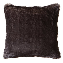 Load image into Gallery viewer, Grey Fox Faux Fur Pillow