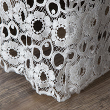 Load image into Gallery viewer, Gathered Lace Bed Skirt, Flower Lace