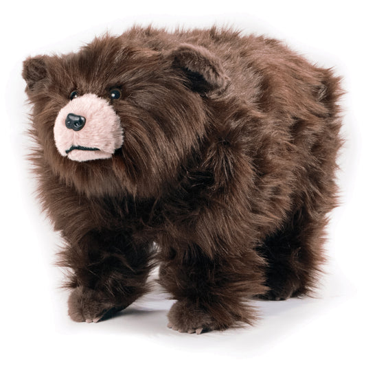Griz the Shaggy Brown Bear Footstool