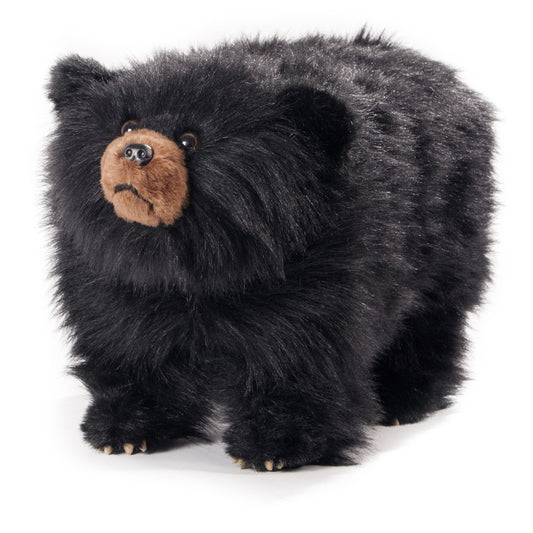 Shadow the Shaggy Black Bear Footstool
